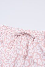 Leopard Satin Shirt and Shorts Pajama Set
