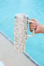 Leopard Print 40oz Stainless Steel Portable Cup with Handle