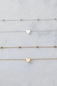 Valentine Heart Shaped Layered Chain Necklace