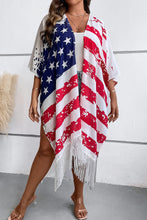 Multicolor Plus Size American flag