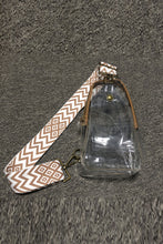 Chevron Embroidered Strap  Shoulder Bag