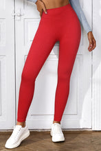 Solid Seamless Ribbed Sports Leggings