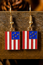 American Flag Patriotic Earrings