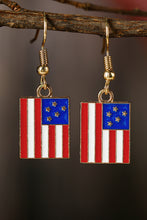 American Flag Patriotic Earrings