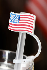 Flag straw cover