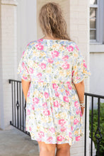 Plus Size Floral Print Short Dress