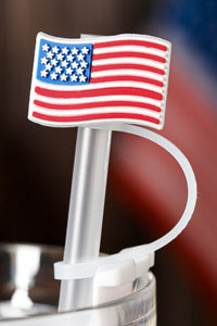 Flag straw cover