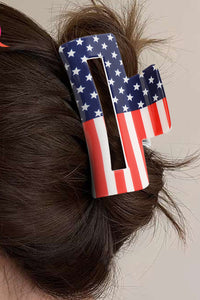 American Flag  Claw Clip