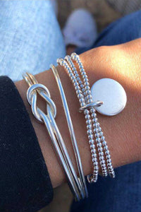 Knotted Beaded 3pcs Bracelet Set