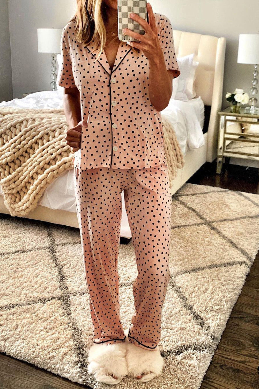 Dotted Pajamas Set