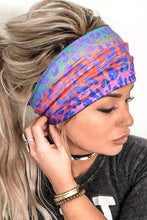 Multicolor Leopard Gradient Color Printed Wide Headband