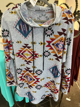 Aztec hoodie tunic