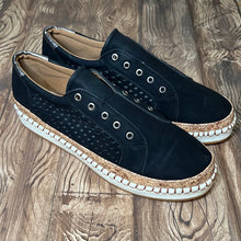 Black casual loafers