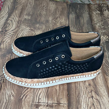 Black casual loafers
